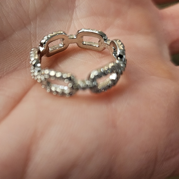 NEW 925 Sterling Silver Geometric Cubic Zirconia Ring | Multiple Sizes Available - Picture 5 of 10